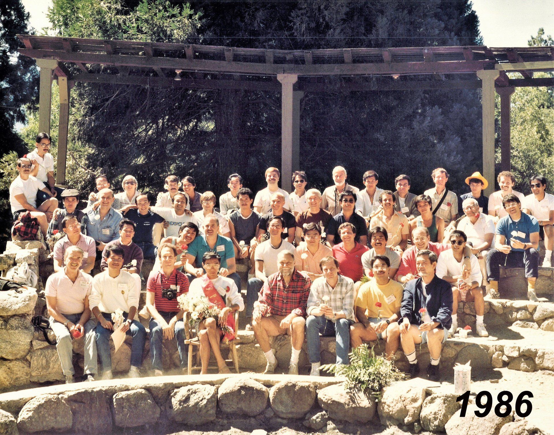 A/PLG members gathered for a group photo in 1986