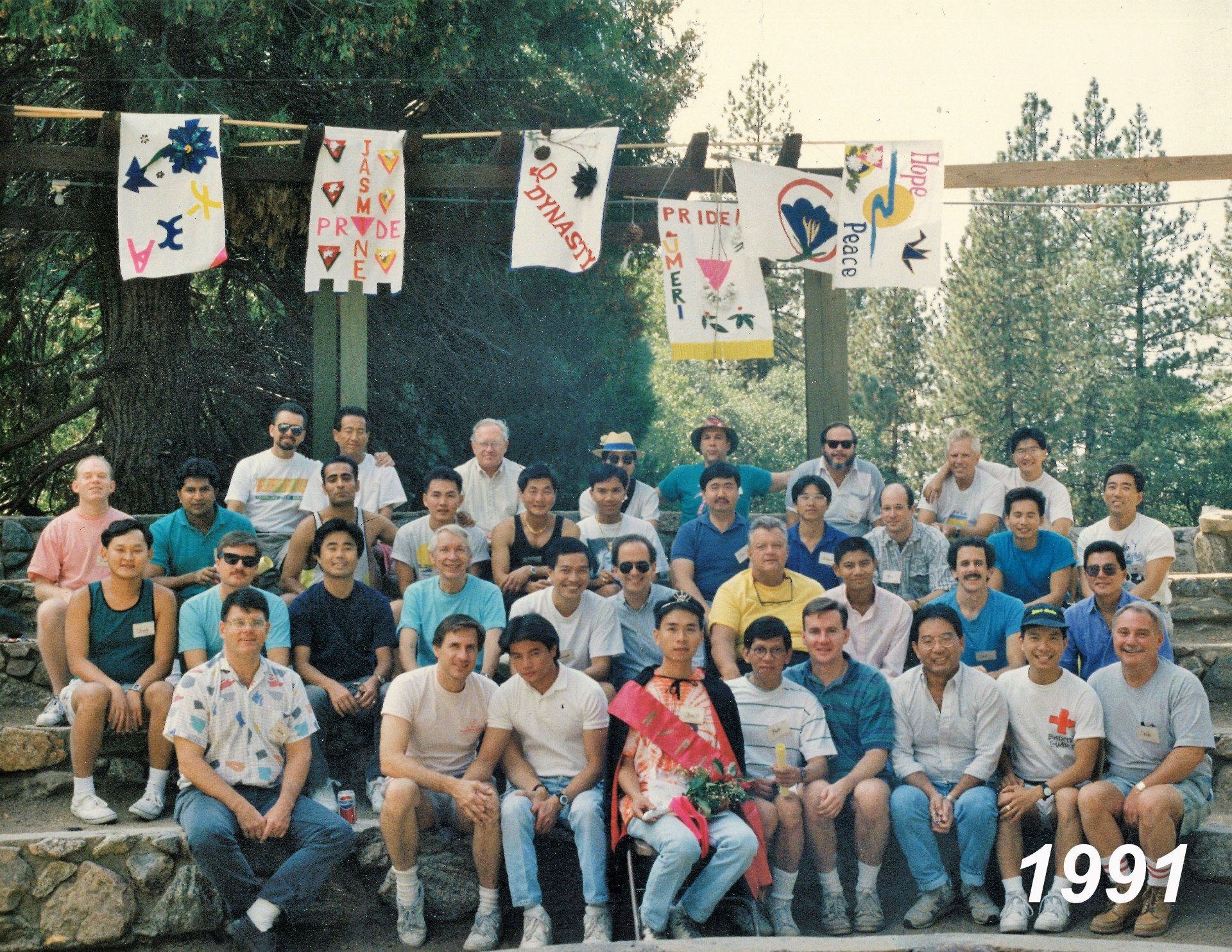 A/PLG members in a group photo, 1991